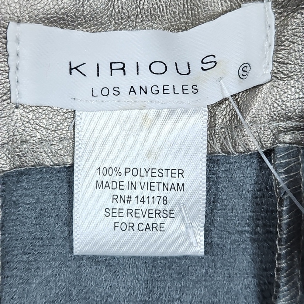 NWT Kirious Los Angeles Silver Metallic Vegan Leather Bodycon Mini Dress - Picture 12 of 16